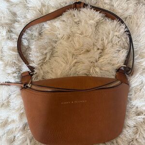 Poppy & Peonies cognac Crossbody Bag